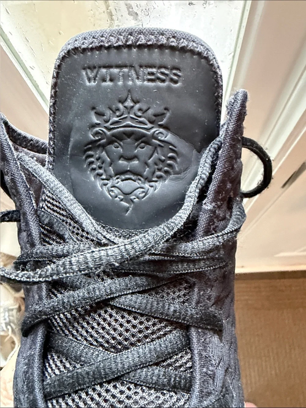 Nike Black LeBron Witness Sneakers with White Logo Detail